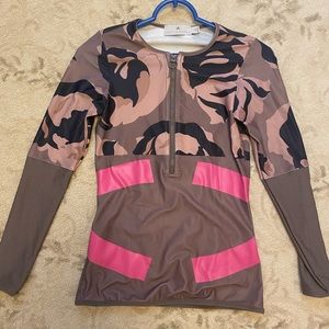 Adidas x Stella Mccartney half zip workout top